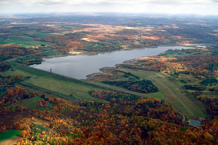 Aerial image of Woodcock Creek Lake