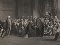 Franklin before the Lords Council, Whitehall Chapel, London, 1774