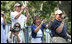  Families root for their kids as they also document the All-Star tee-ball action at the White House, July 16, 2008 – a hot Wednesday afternoon in Washington, D.C. One child represented each state and the District of Columbia in the action on the South Lawn, which was attended by both President George W. Bush and Mrs. Laura Bush.
