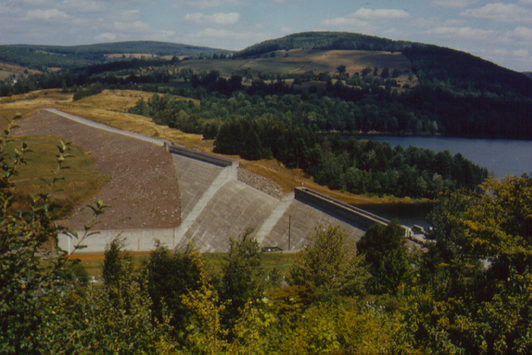 Aerial photo of East Sidney Lake.