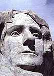 Closeup of Thomas Jefferson