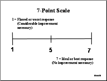 Slide 26: 7-Point Scale