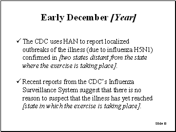 Slide 13: Early December [Year]