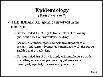Slide 28: Epidemiology