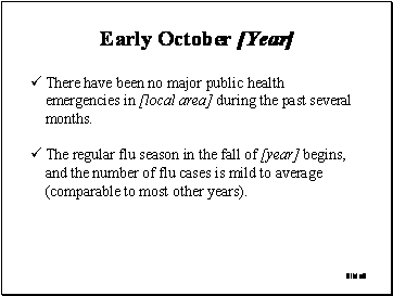 Slide 8: Early October [Year]
