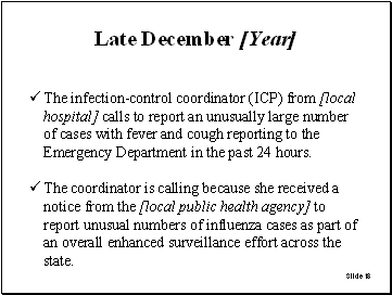 Slide 18: Late December [Year]