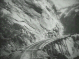 View of White Pass railroad