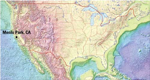 Map of USGS CMG Field Centers