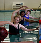 Women in Pool Exercise Class
