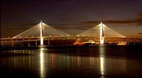 The Arthur Ravenel Bridge - Night View