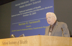 Norman R. Farnsworth, Ph.D., Director of the Program for Collaborative Research in the Pharmaceutical Sciences at the University of Illinois