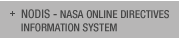 NODIS - NASA ONLINE DIRECTIVES INFORMATION SYSTEM