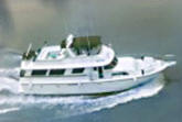 Large pleasure boats frequent the Tenn-Tom Waterway.