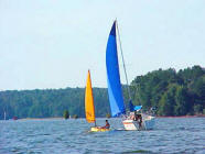 Sailing on Lake Lanier.