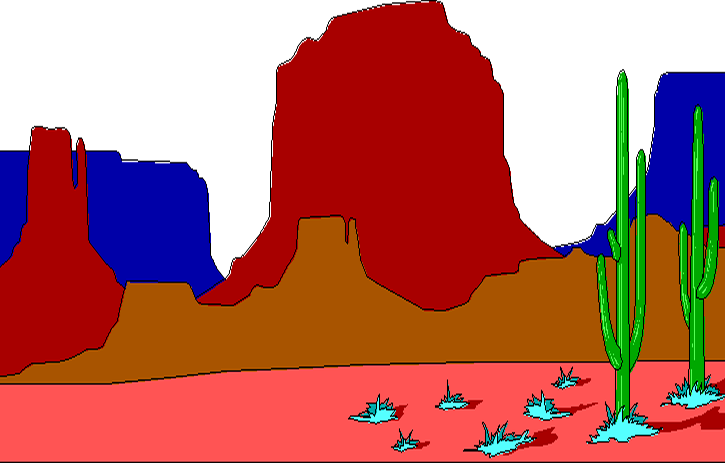 graphic of desert landscape