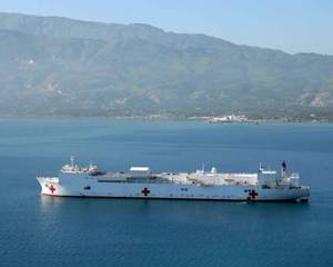 USNS Ccomfort in Haiti
