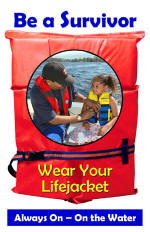  "Always On" water safety program PFD poster.