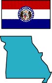 Missouri: Map and State Flag