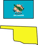 Oklahoma: Map and State Flag