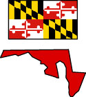 Maryland: Map and State Flag
