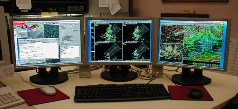 AWIPS weather display system