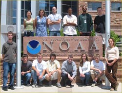 Students in the NOAA summer program.
