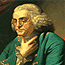 image of Ben Franklin in a pondering position