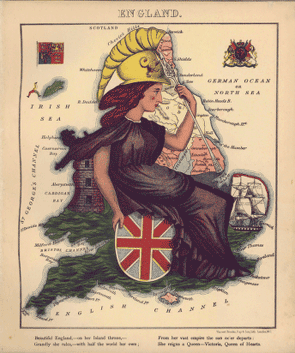 Geographical Fun: being humorous outlines of various countries by “Aelph” (England),  1868. 