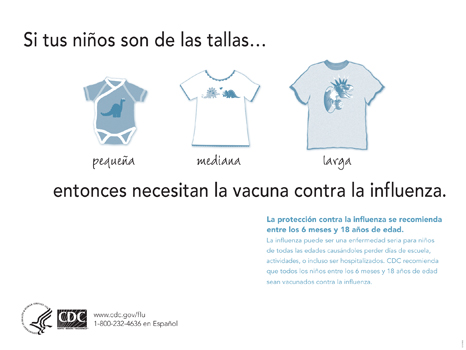 Spanish Flu vaccine for kids poster