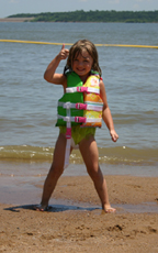 Swimmers at the Beach