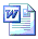 Microsoft Word File Type Icon