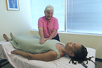 Reiki practitioner with a patient. © Bob Stockfield