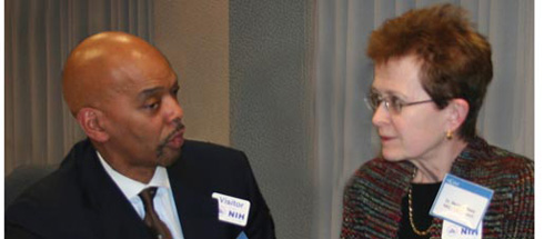 Members Dr. Herman Taylor and Dr. Margery Gass at the NACCAM meeting on February 1, 2008.