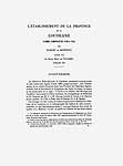 L'établissement de la province de la Louisiane avec les moeurs des sauvages, leurs danses, leurs religions, etc,