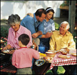 Photo: A family gathered for a reunion