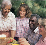 Photo: A family gathered for a reunion