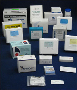 Photo: Display of some   of CDC inventions which are commercially available for disease detection,   prevention, occupational and environmental health.