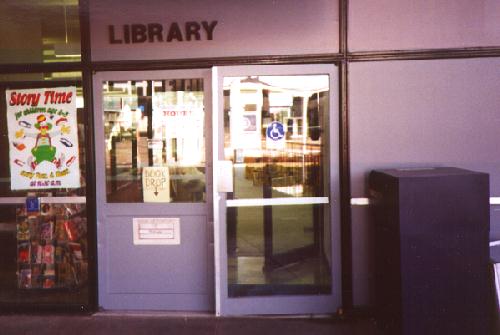 Picture of entrance to the Base Library