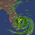Radar image of Hurricane Jeanne