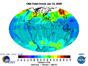 Current OMI Ozone Image