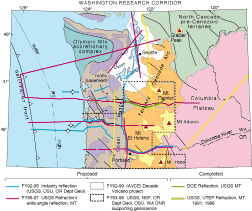 Map of USGS - GEOMAR Survey