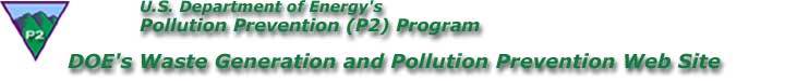 Waste Generation and Pollution Prevention Progress Web site banner