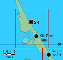 <nobr>Area 6 - Kill</nobr> Devil Hills Airphoto Map.