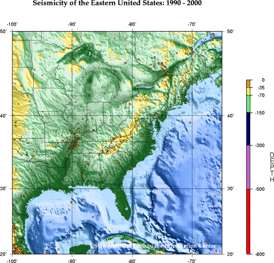 Seismicity of the Eastern United States