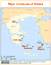 Map, Major Volcanoes of Greece, click to enlarge