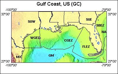 Map of Atlas area: gc, regions