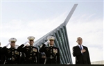 MARINE CORPS MUSEUM DEDICATION - Click for high resolution Photo