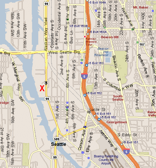 Map to the Seattle District