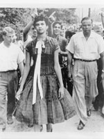 School Dilemma--Youths taunt Dorothy Geraldine Counts in Charlotte, North Carolina