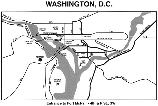 Image: National Defense University Map